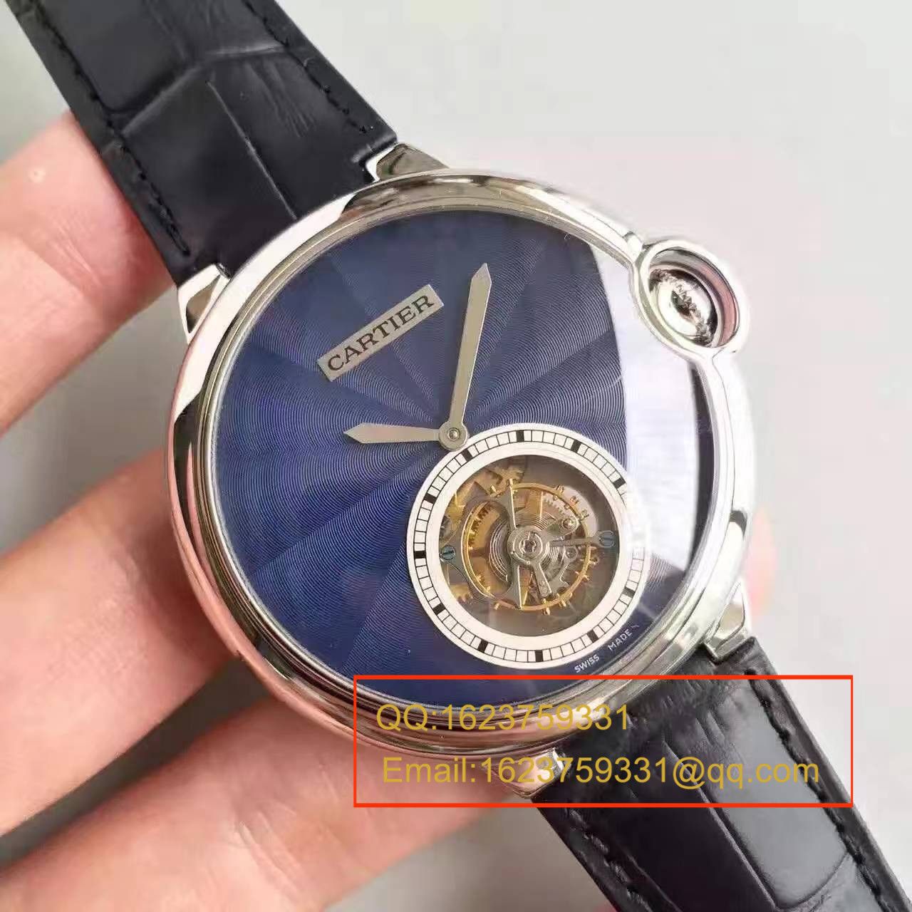 【TF Factory  Perfect  Copy  Watches 】 Cartier   Cartier  蓝气球系列 扭索雕纹表盘 W6920105女士 Tourbillon  wrist watches  / KDY003