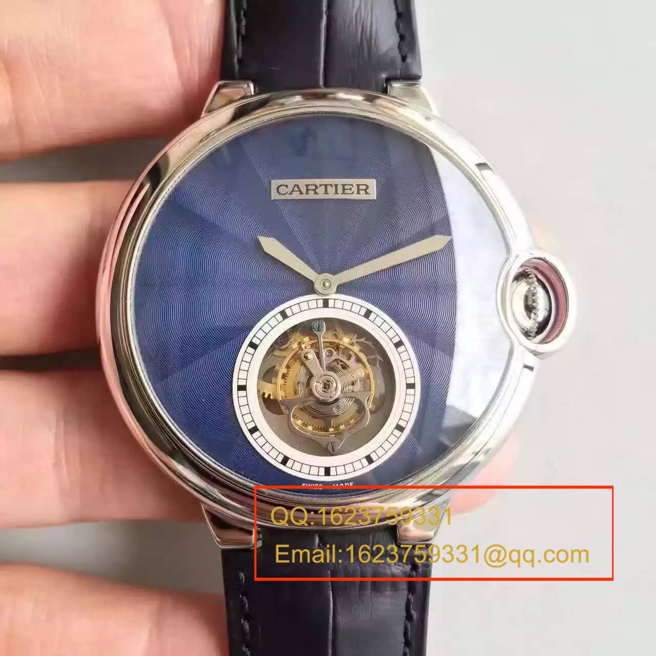 【TF Factory  Perfect  Copy  Watches 】 Cartier   Cartier  蓝气球系列 扭索雕纹表盘 W6920105女士 Tourbillon  wrist watches  / KDY003