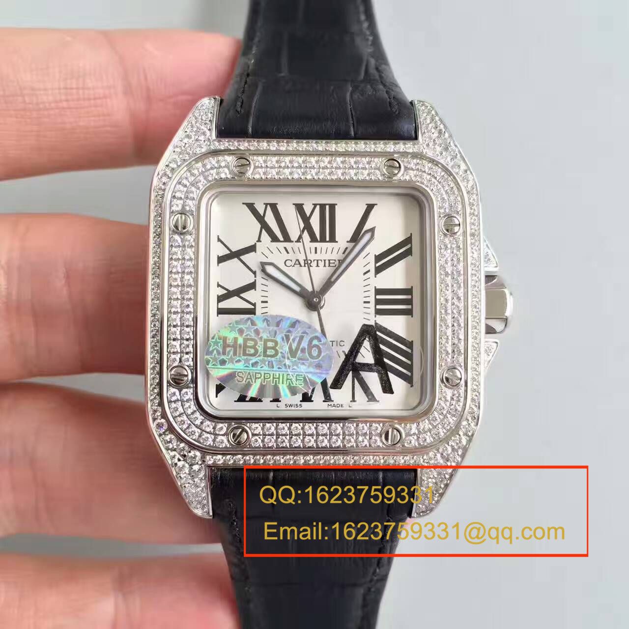 【HBBV6 Factory  Perfect  Replica Watches 】 Cartier   Santos 100系列 W20073X8 男士机械 Watches  / KDY081