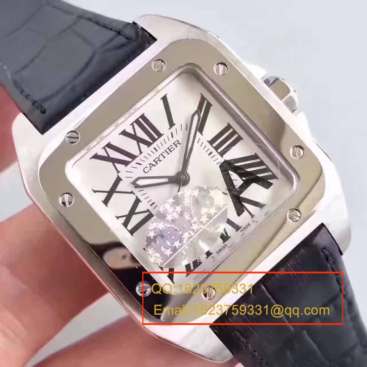 【HBBV6 Factory  Perfect  Replica Watches 】 Cartier   Santos 100系列 W20073X8 男士机械 Watches  / KDY081