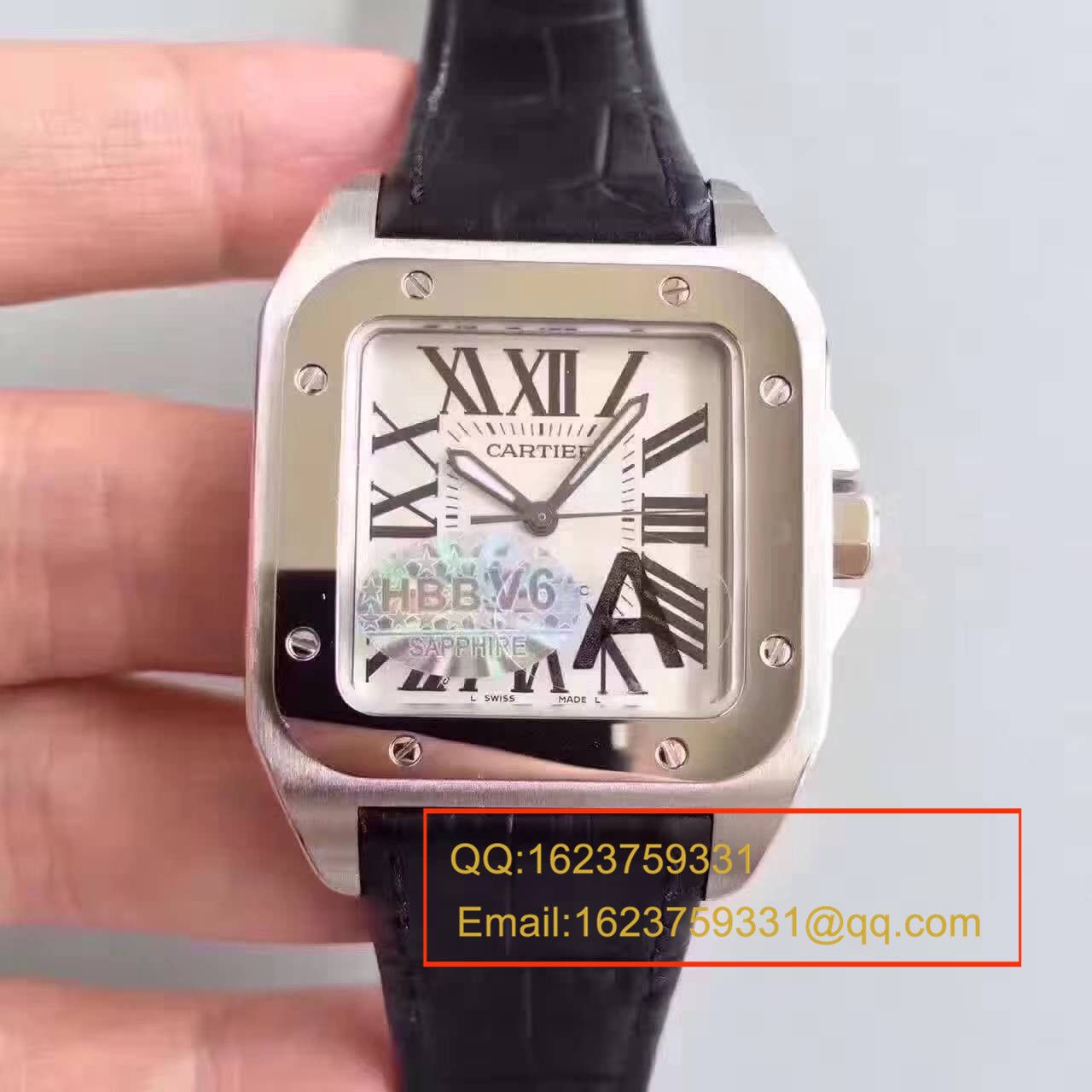 【HBBV6 Factory  Perfect  Replica Watches 】 Cartier   Santos 100系列 W20073X8 男士机械 Watches  / KDY081