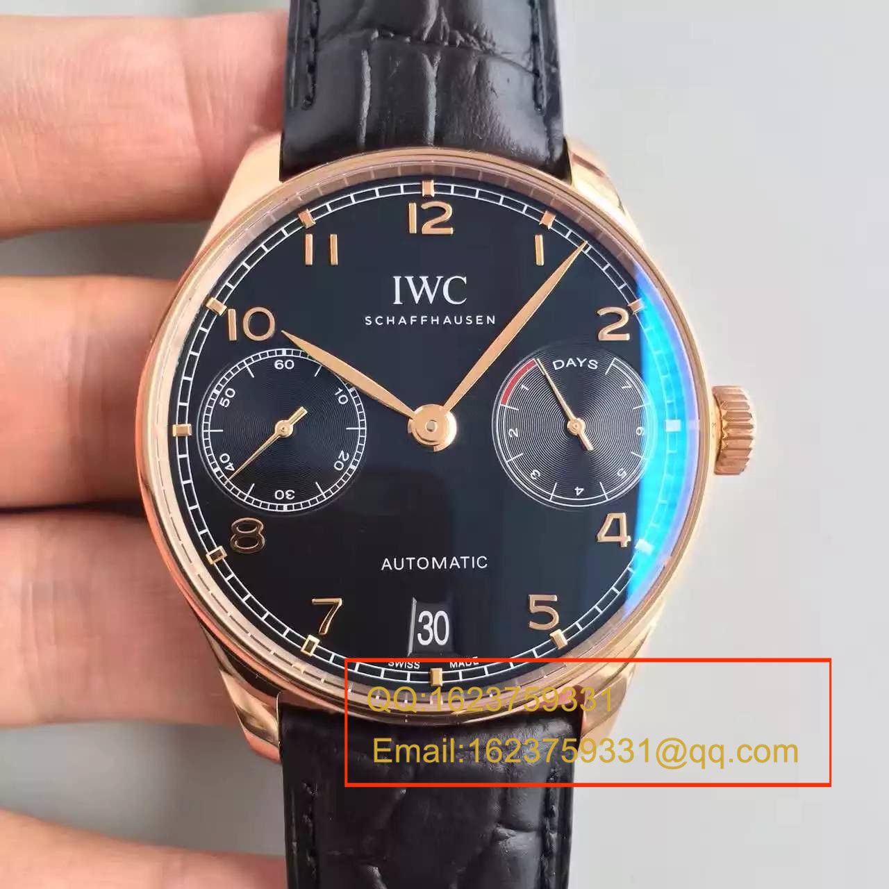 【ZF Factory  High quality  Copy 1:1 Replica Watches 】 IWC 葡萄牙系列《 IWC 七日链》IW500125 wrist watches  / WG231