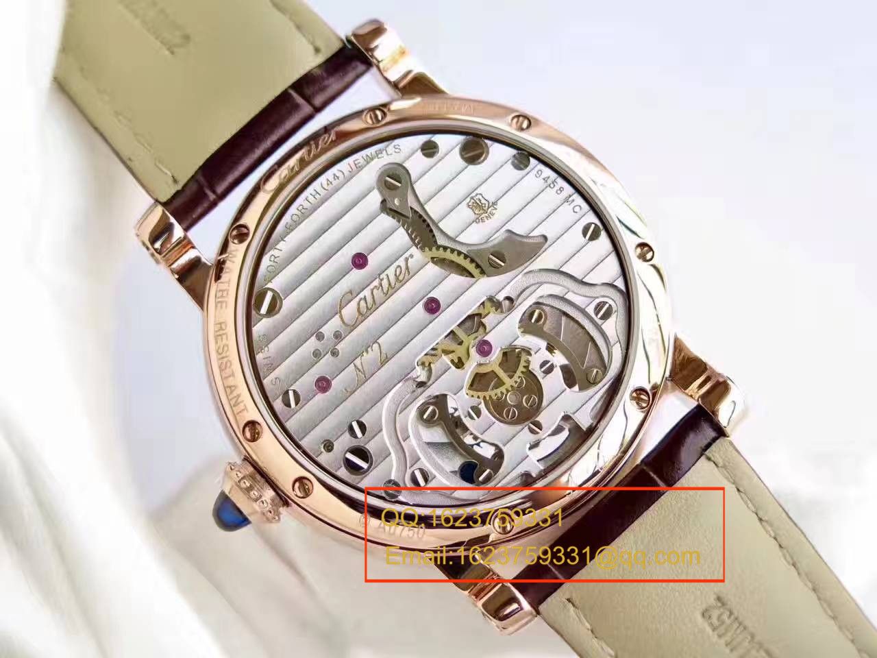 【BL Factory  Perfect  Replica Watches 】 Cartier  ROTONDE DE  Cartier 系列W1556215 Tourbillon  wrist watches  / KCI115