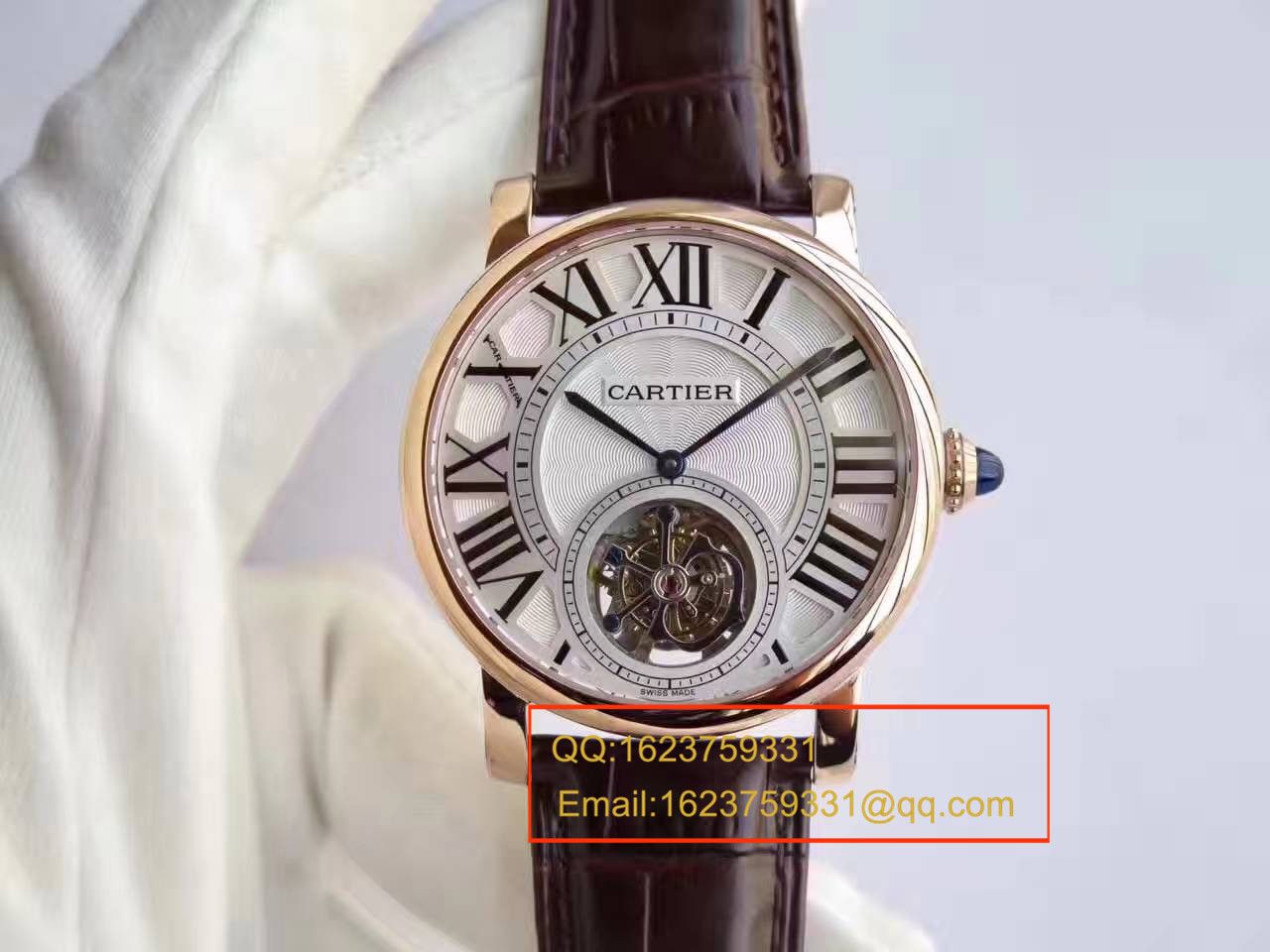 【BL Factory  Perfect  Replica Watches 】 Cartier  ROTONDE DE  Cartier 系列W1556215 Tourbillon  wrist watches  / KCI115