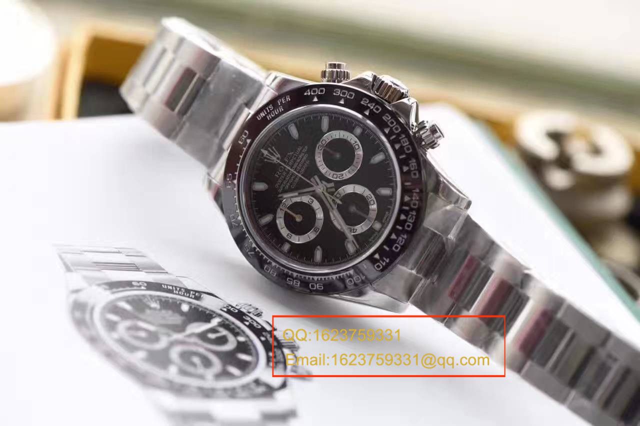 【N Factory 最新V7版本】 Rolex  Cosmograph Daytona  Ditongna  Replica Copy 116500LN-78590黑盘机械 Watches  / RBF003