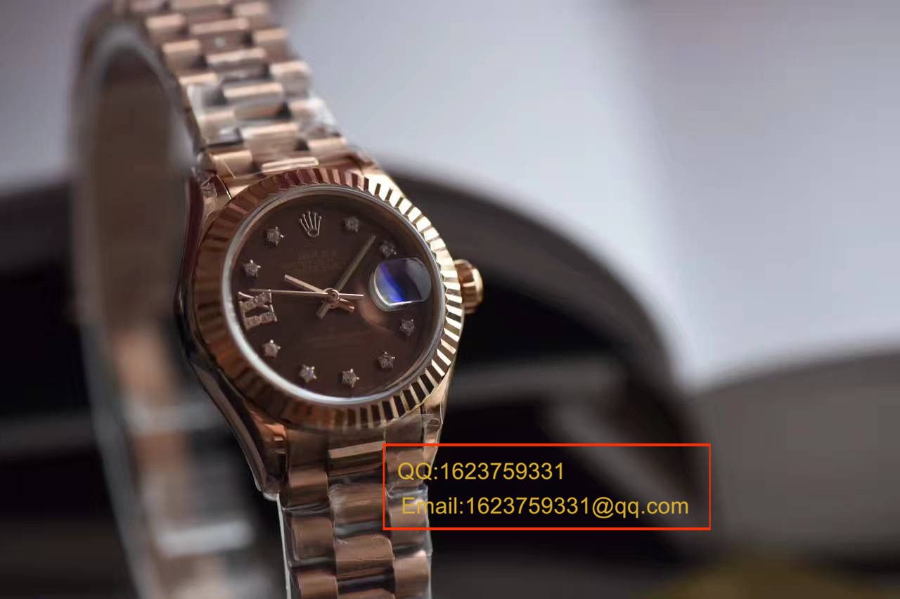 【SY Factory  Perfect  High quality  Replica Watches 】 Rolex 女装  Datejust 系列279171巧克力色表盘女士 wrist watches  / RBA182