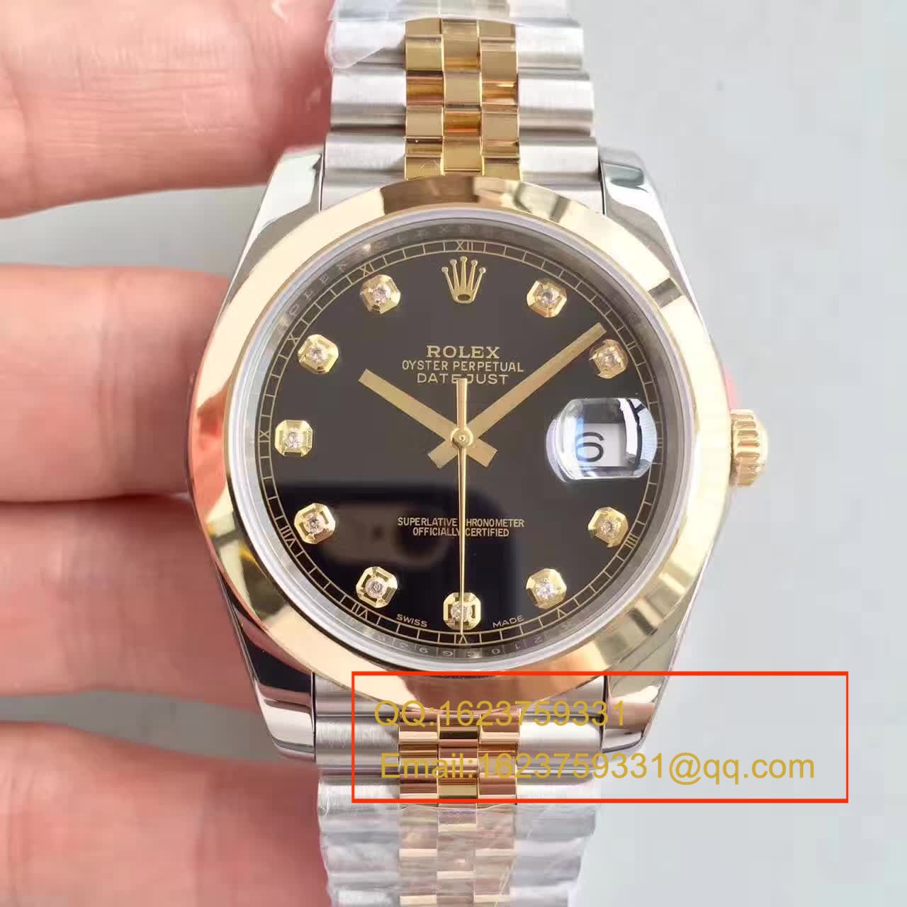 【NOOB Factory 1:1 High quality  Replica Watches 】 Rolex   Datejust 系列126303白盘 wrist watches  包18K真金 / RCF155
