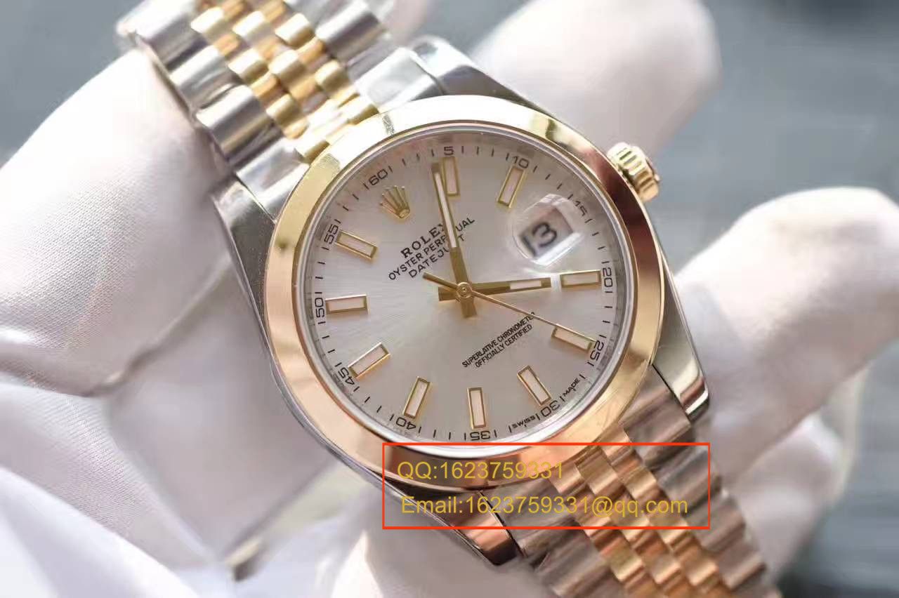 【NOOB Factory 1:1 High quality  Replica Watches 】 Rolex   Datejust 系列126303白盘 wrist watches  包18K真金 / RCF155