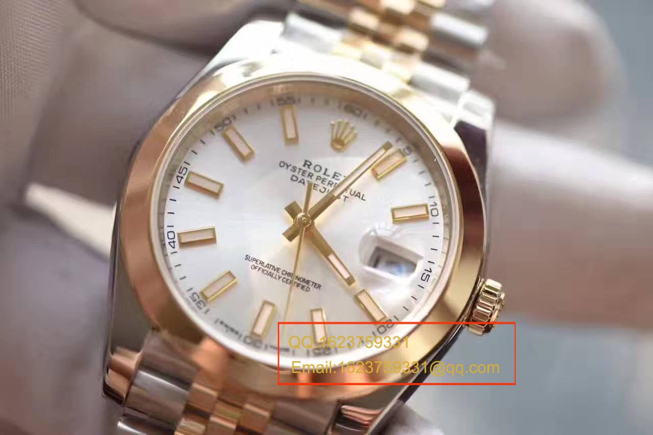 【NOOB Factory 1:1 High quality  Replica Watches 】 Rolex   Datejust 系列126303白盘 wrist watches  包18K真金 / RCF155