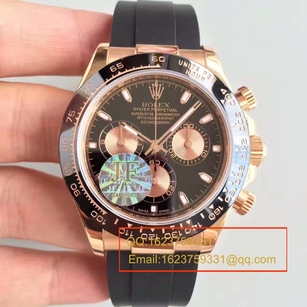 【独家视频测评JF Factory 1:1 top  Replica Watches 】 Rolex  Cosmograph Daytona  Ditongna 系列116515LN粉盘 wrist watches  / RBC149