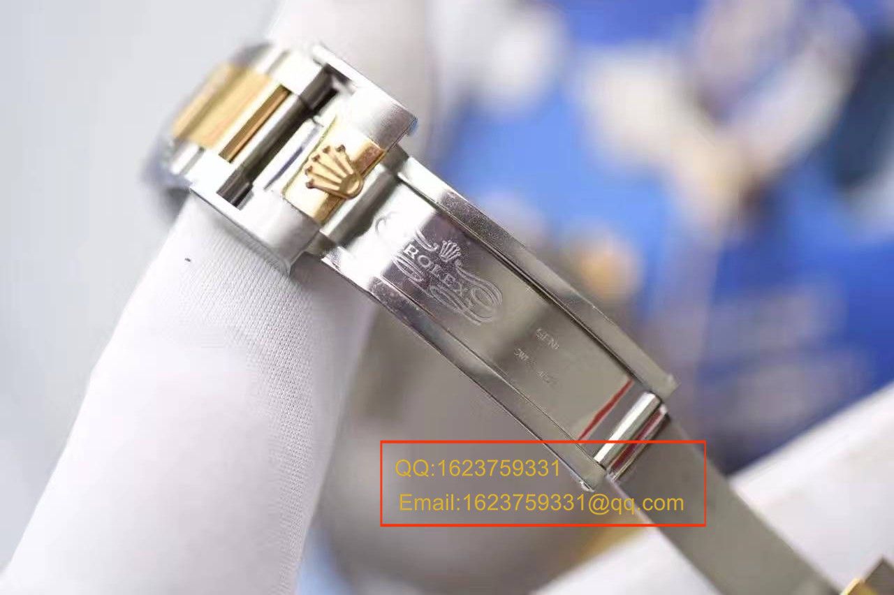 【独家视频测评JF Factory 1:1 High quality  Replica Watches 】 Rolex  Submariner 型系列116613LB-97203间金蓝金水鬼 wrist watches  