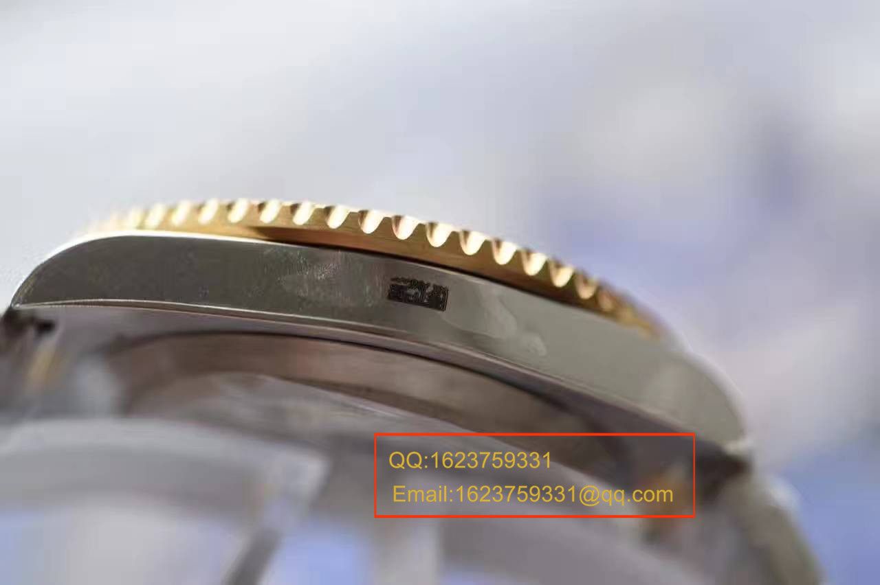 【独家视频测评JF Factory 1:1 High quality  Replica Watches 】 Rolex  Submariner 型系列116613LB-97203间金蓝金水鬼 wrist watches  