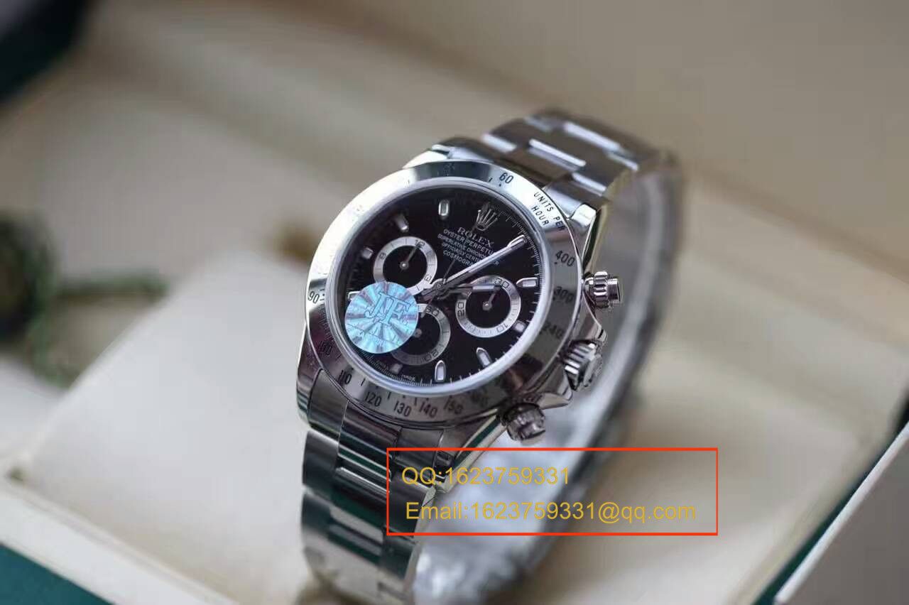 【实拍图鉴赏】JF Factory  Perfect  Replica Copy  Watches 之 Rolex  Cosmograph Daytona  Ditongna 系列116520-78590 男表 / RBB011A