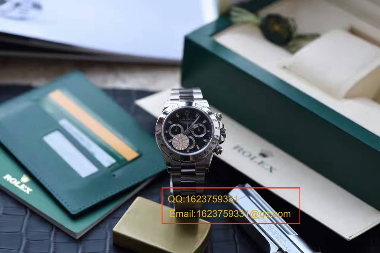 【实拍图鉴赏】JF Factory  Perfect  Replica Copy  Watches 之 Rolex  Cosmograph Daytona  Ditongna 系列116520-78590 男表 / RBB011A