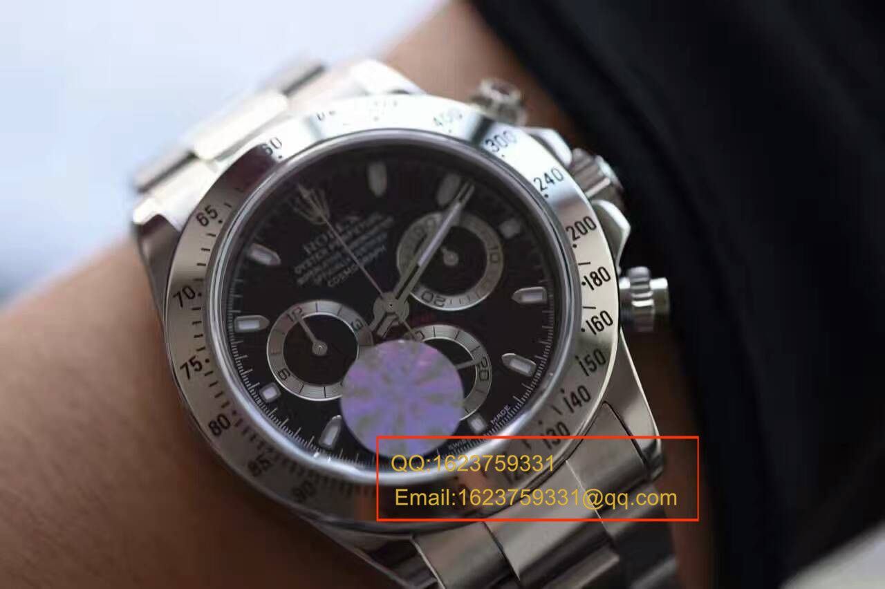 【实拍图鉴赏】JF Factory  Perfect  Replica Copy  Watches 之 Rolex  Cosmograph Daytona  Ditongna 系列116520-78590 男表 / RBB011A