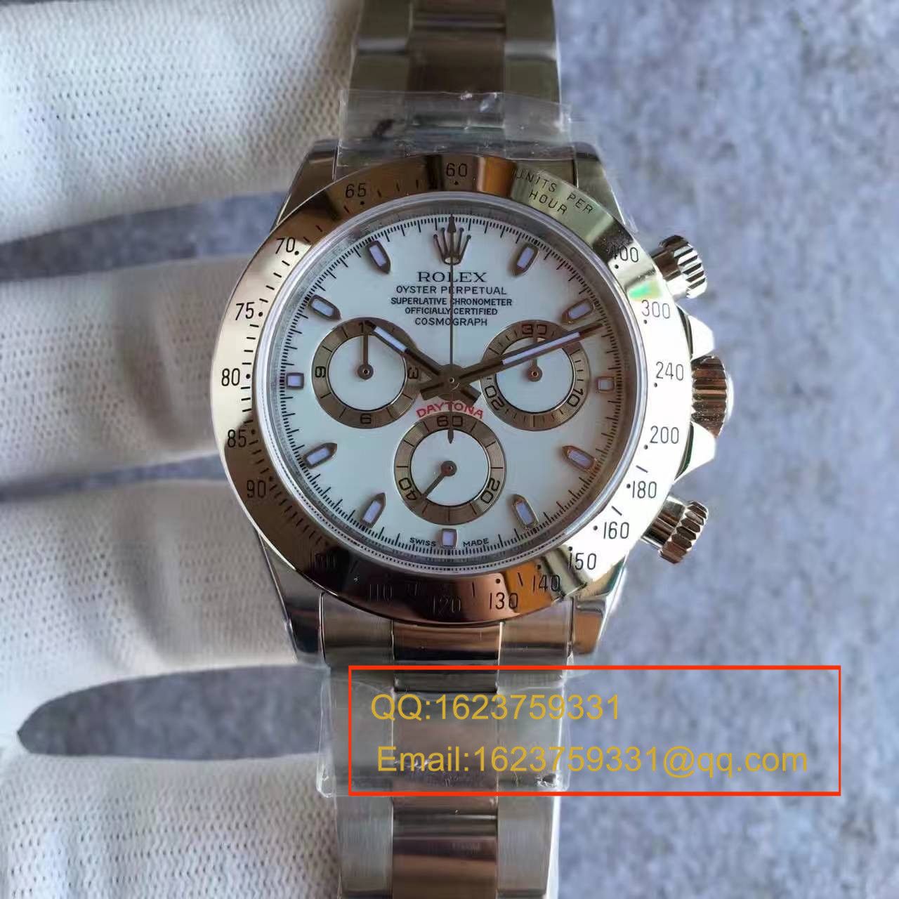 【实拍图鉴赏】JF Factory  Perfect  Replica Copy  Watches 之 Rolex  Cosmograph Daytona  Ditongna 系列116520-78590 男表 / RBB011A
