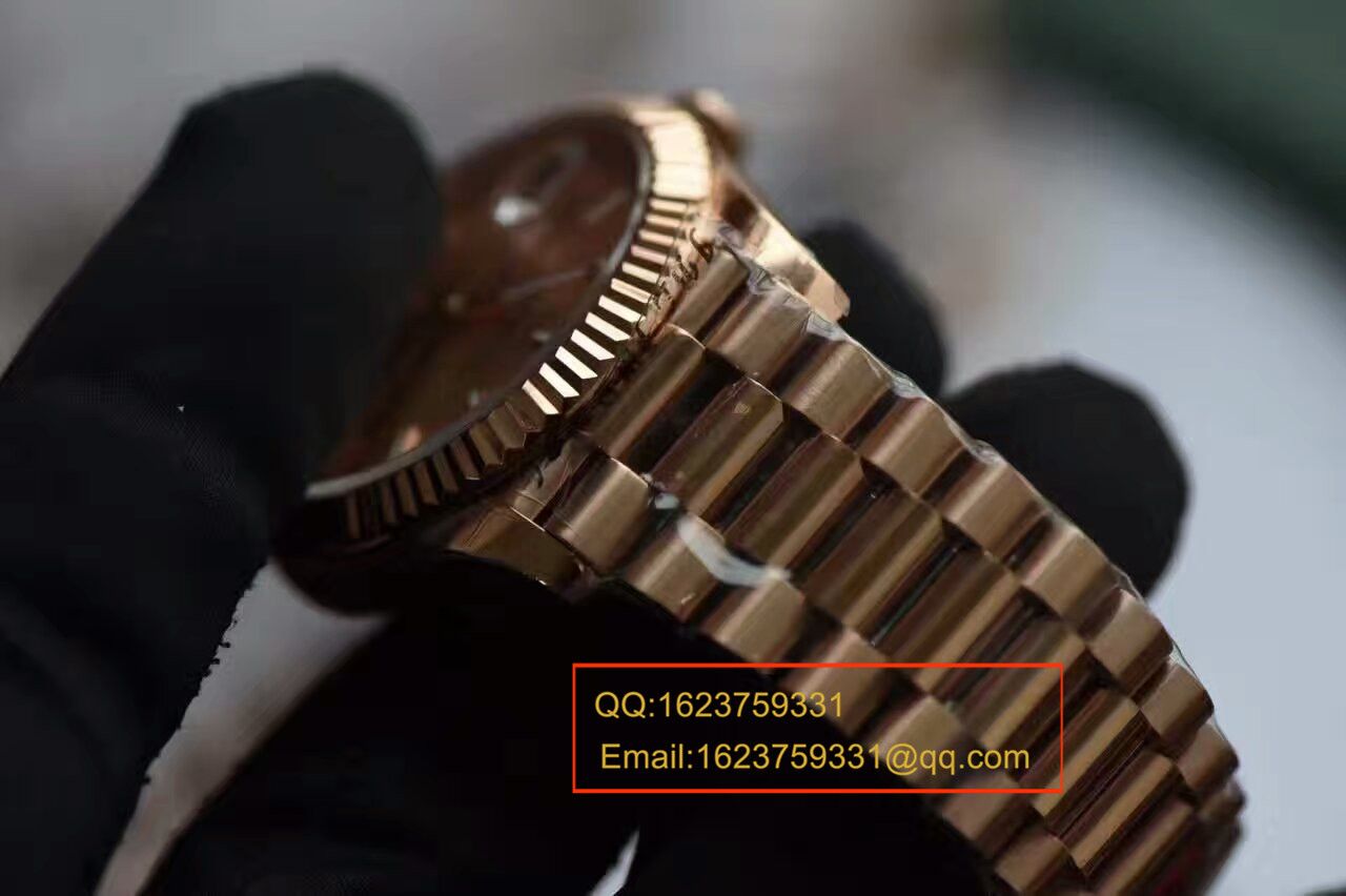 【独家视频测评EW Factory  Perfect  High quality  Replica Watches 】 Rolex  Day-Date 型系列228235-83415 wrist watches  / RBA121B