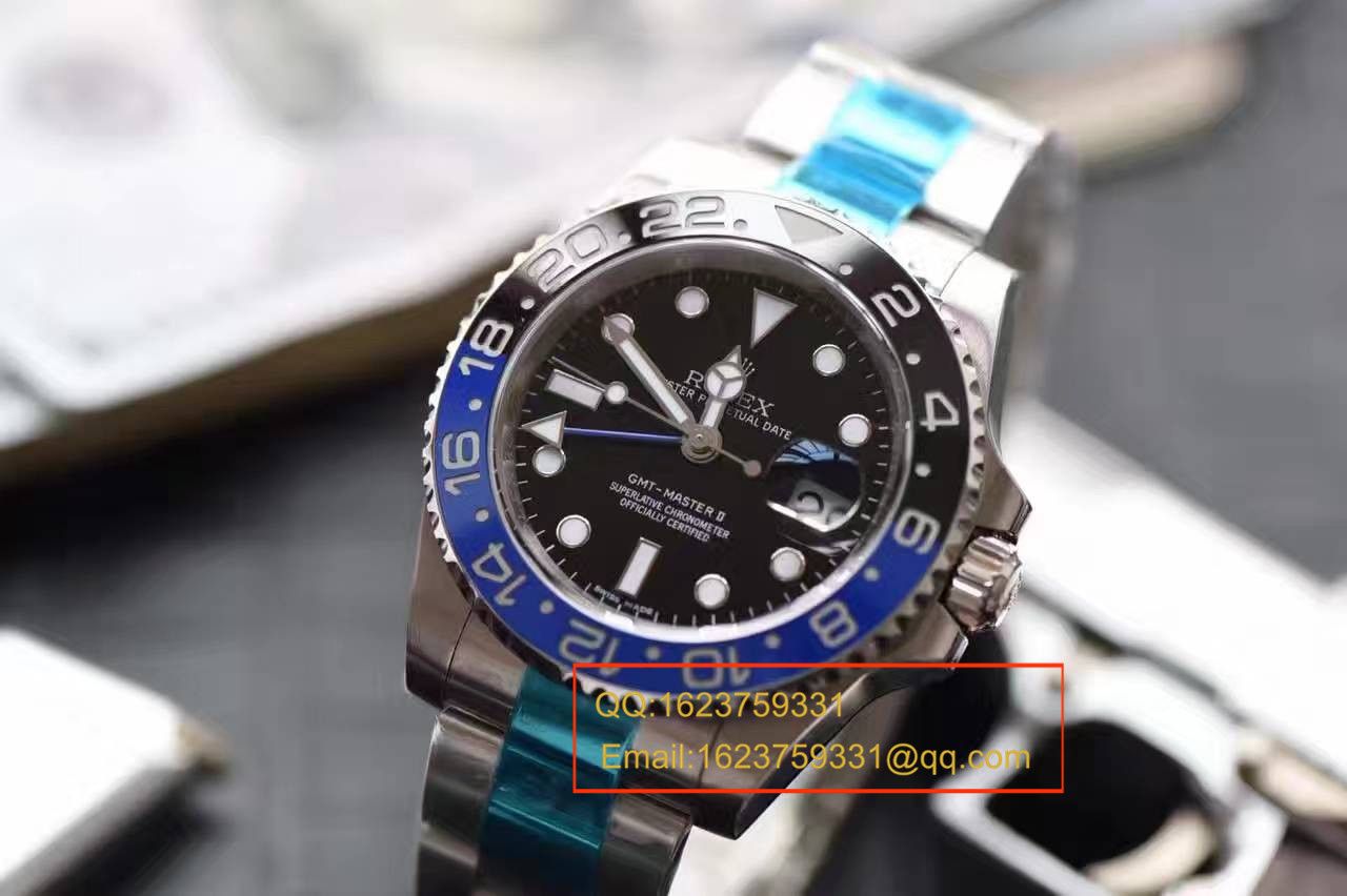 【N Factory  Perfect  Replica Copy  Watches 】V7版 Rolex  GMT MASTER II系列116710BLNR-78200机械 wrist watches  / RBF056