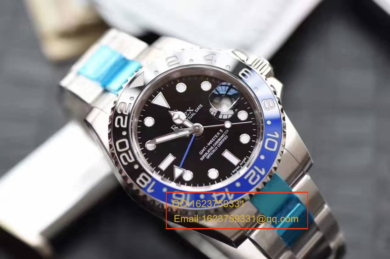 【N Factory  Perfect  Replica Copy  Watches 】V7版 Rolex  GMT MASTER II系列116710BLNR-78200机械 wrist watches  / RBF056