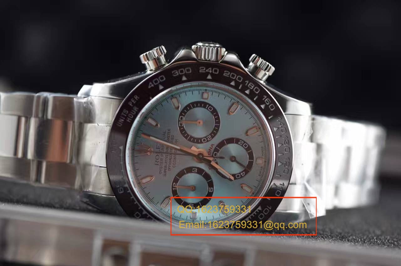 【独家视频测评 Perfect  High quality  Replica Watches 】 Rolex  Cosmograph Daytona  Ditongna 系列116506-78596冰蓝 Ditongna  wrist watches  / RBD012