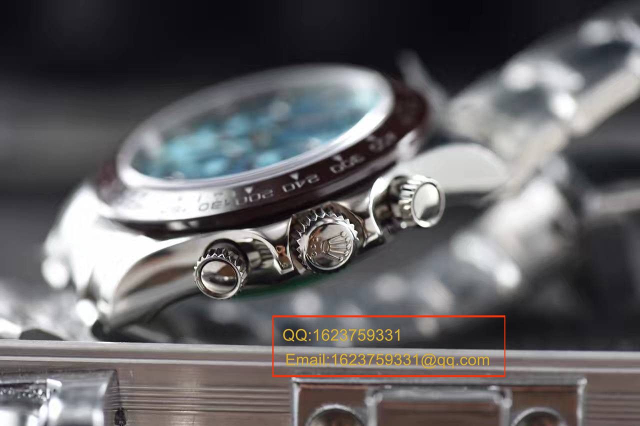 【独家视频测评 Perfect  High quality  Replica Watches 】 Rolex  Cosmograph Daytona  Ditongna 系列116506-78596冰蓝 Ditongna  wrist watches  / RBD012