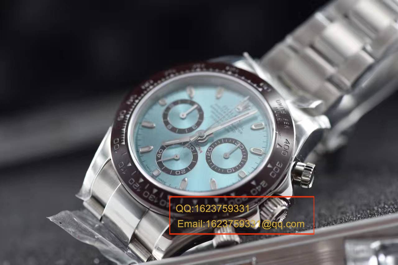 【独家视频测评 Perfect  High quality  Replica Watches 】 Rolex  Cosmograph Daytona  Ditongna 系列116506-78596冰蓝 Ditongna  wrist watches  / RBD012