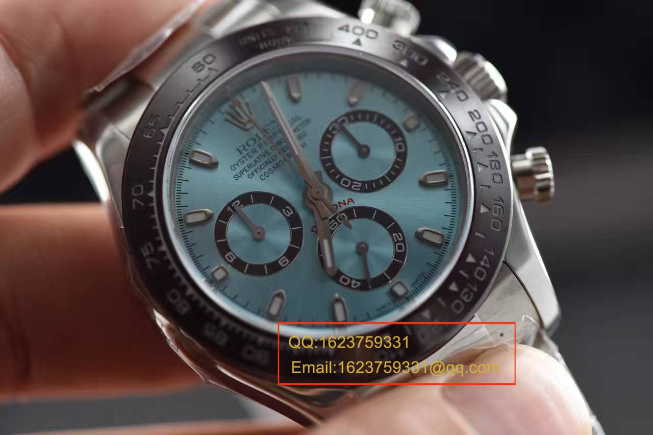 【独家视频测评 Perfect  High quality  Replica Watches 】 Rolex  Cosmograph Daytona  Ditongna 系列116506-78596冰蓝 Ditongna  wrist watches  / RBD012