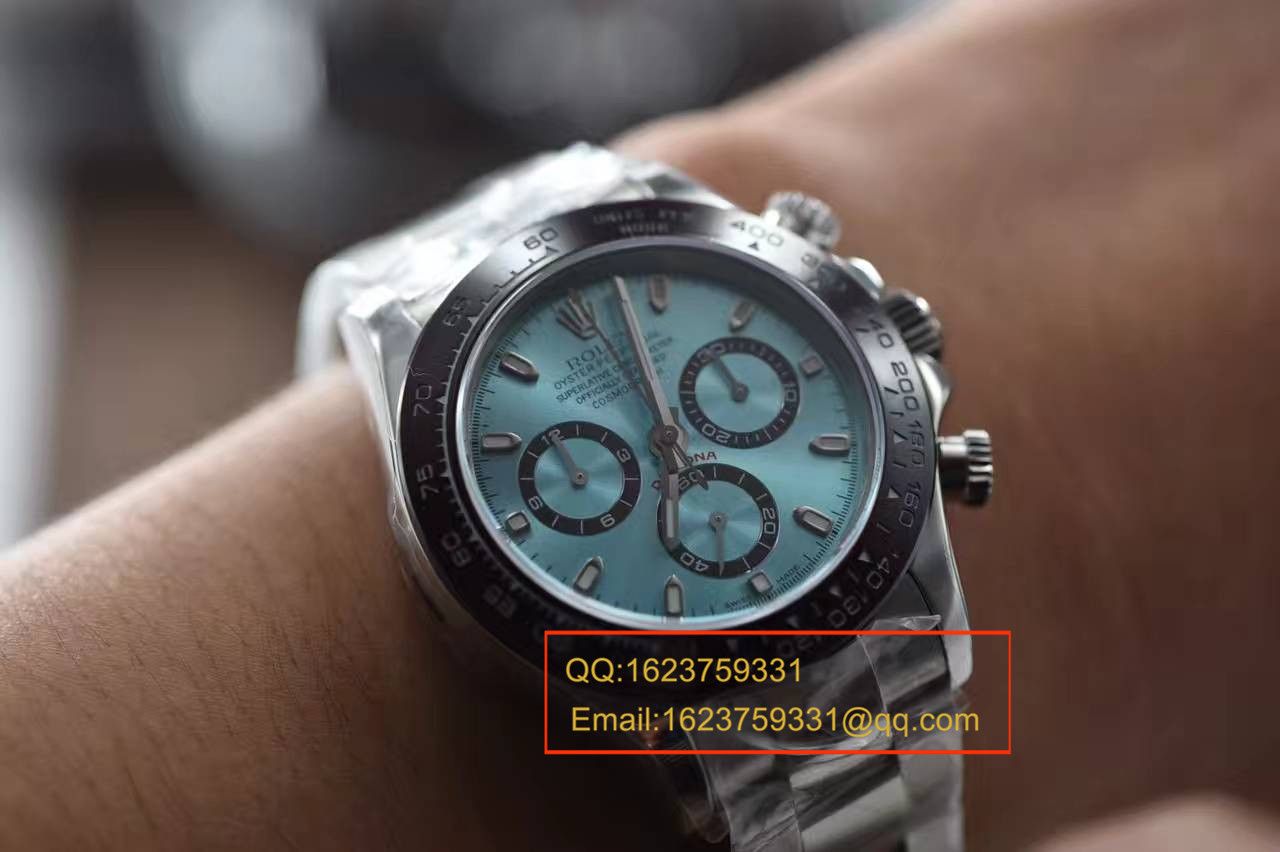 【独家视频测评 Perfect  High quality  Replica Watches 】 Rolex  Cosmograph Daytona  Ditongna 系列116506-78596冰蓝 Ditongna  wrist watches  / RBD012