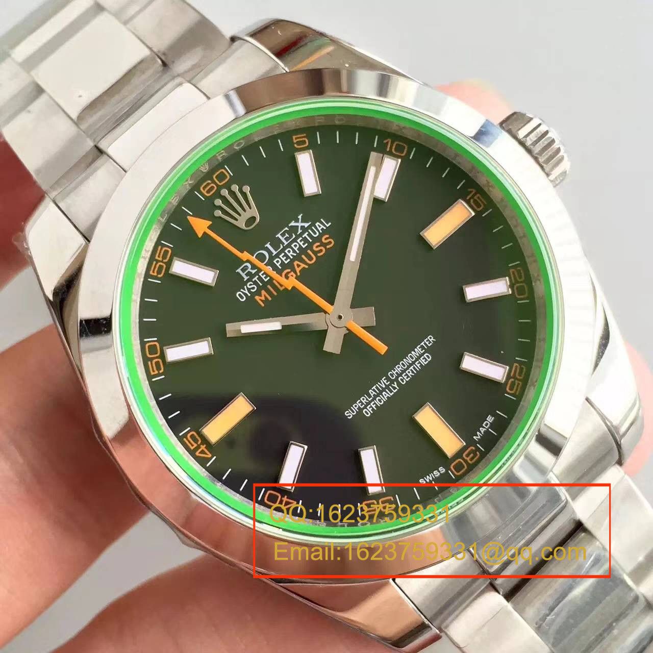【JF Factory 1:1 Replica Watches 】 Rolex MILGAUSS系列116400-GV-72400黑盘 wrist watches 《黑色闪电》 / R002