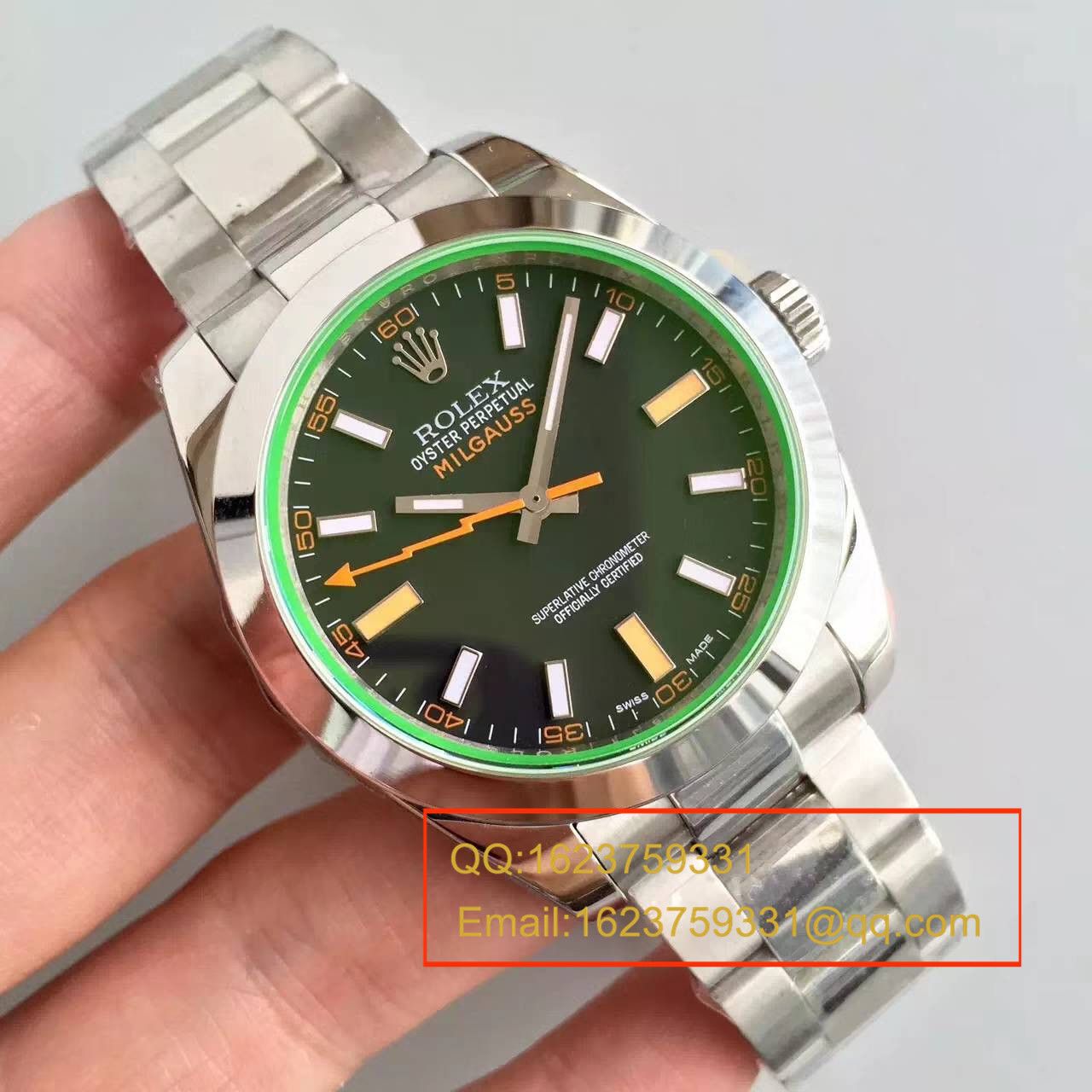 【JF Factory 1:1 Replica Watches 】 Rolex MILGAUSS系列116400-GV-72400黑盘 wrist watches 《黑色闪电》 / R002