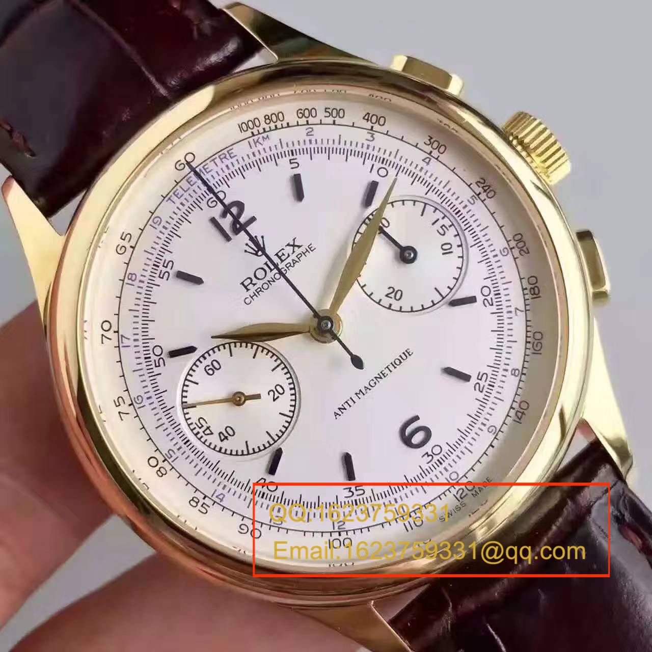 【台湾 Factory 1:1 Replica Watches 】 Rolex 复古款多功能手动计时 wrist watches  / R134