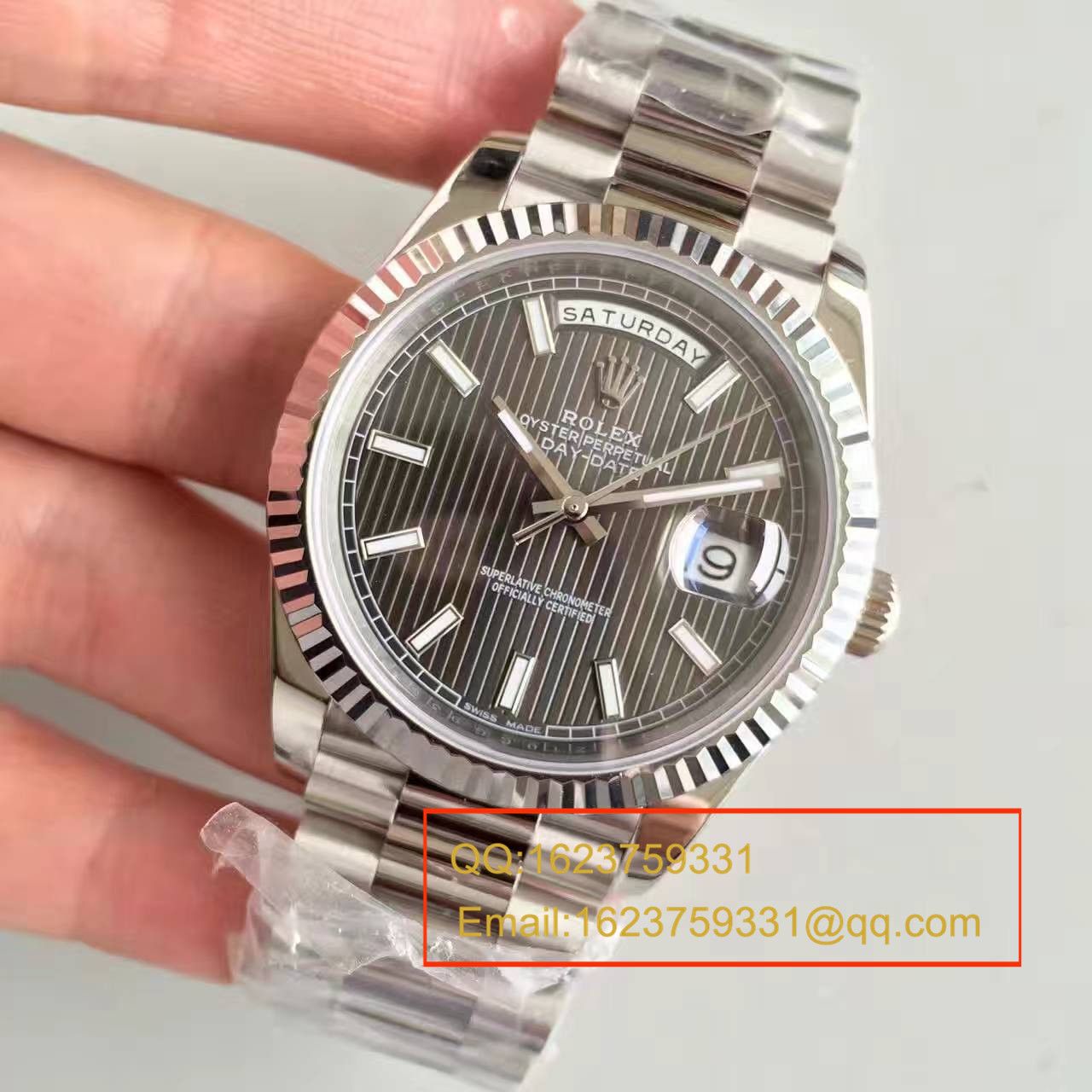 【N Factory  Perfect  top  Replica Copy  Watches 】 Rolex  Day-Date 型系列228239-黑盘机械 wrist watches  / RBE044