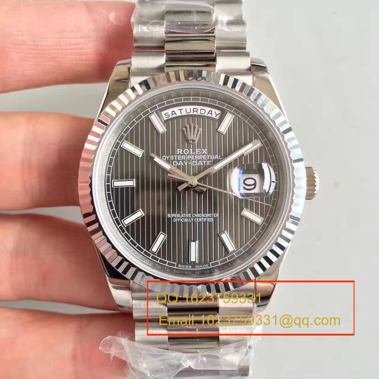 【N Factory  Perfect  top  Replica Copy  Watches 】 Rolex  Day-Date 型系列228239-黑盘机械 wrist watches  / RBE044