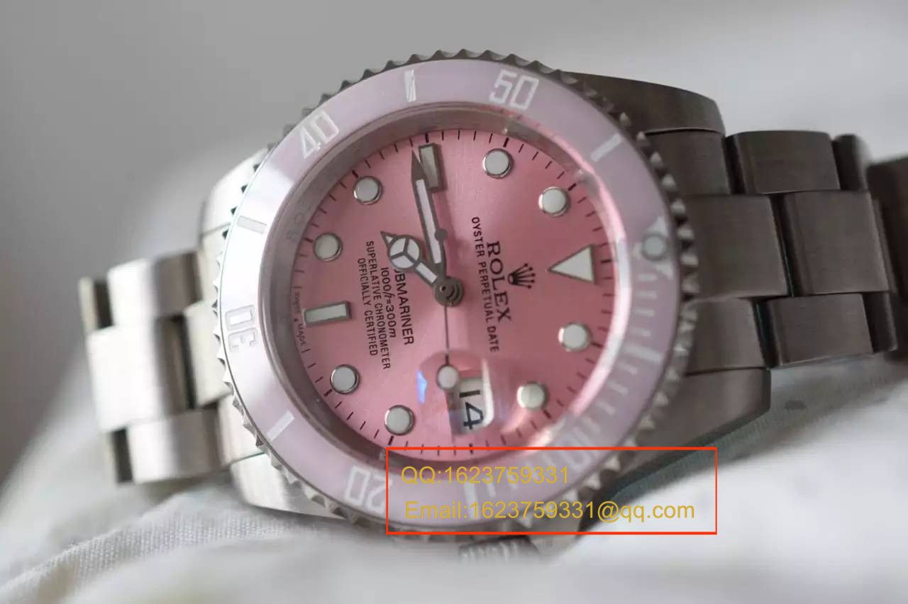 【NOOB Factory 1:1 top  Replica Copy  Watches 】 Rolex 潛航者型系列116610LN 银盘《SUB粉水鬼》女款 wrist watches  / R027