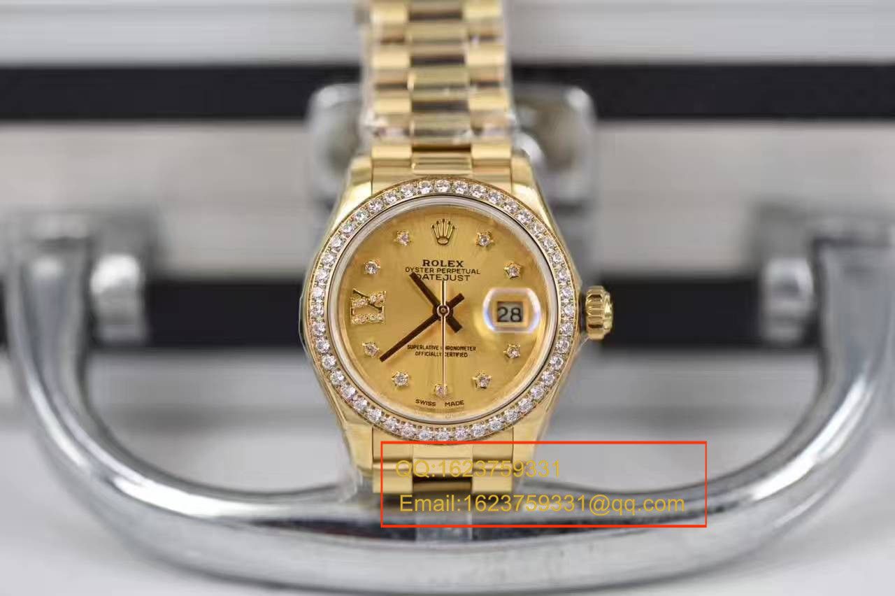 【SY Factory 1:1 High quality  Replica Watches 】 Rolex 女装  Datejust 系列279138RBR香槟盘 wrist watches  / RB0184