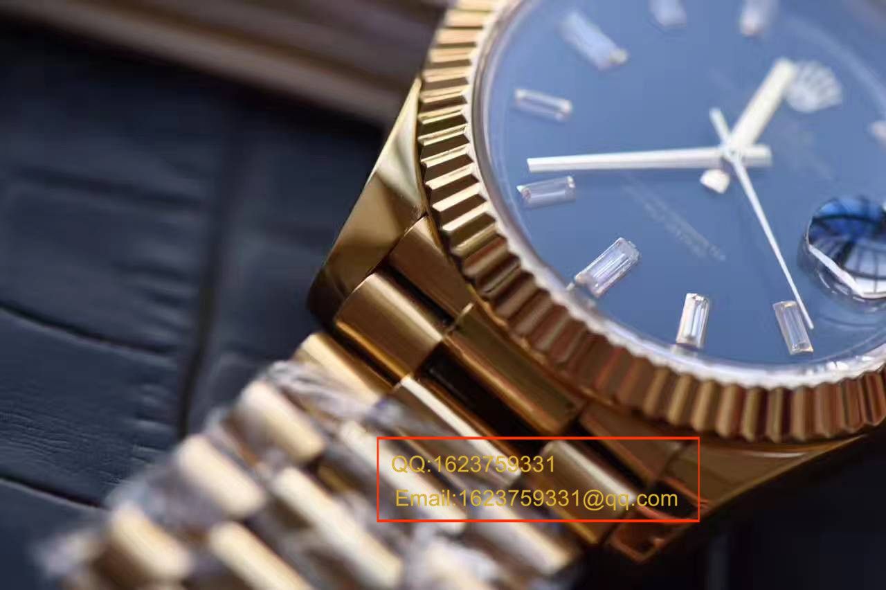 【台湾 Factory  Perfect  High quality  Replica  wrist watches 】 Rolex  Day-Date 型系列228238黑色表盘 / RBA176