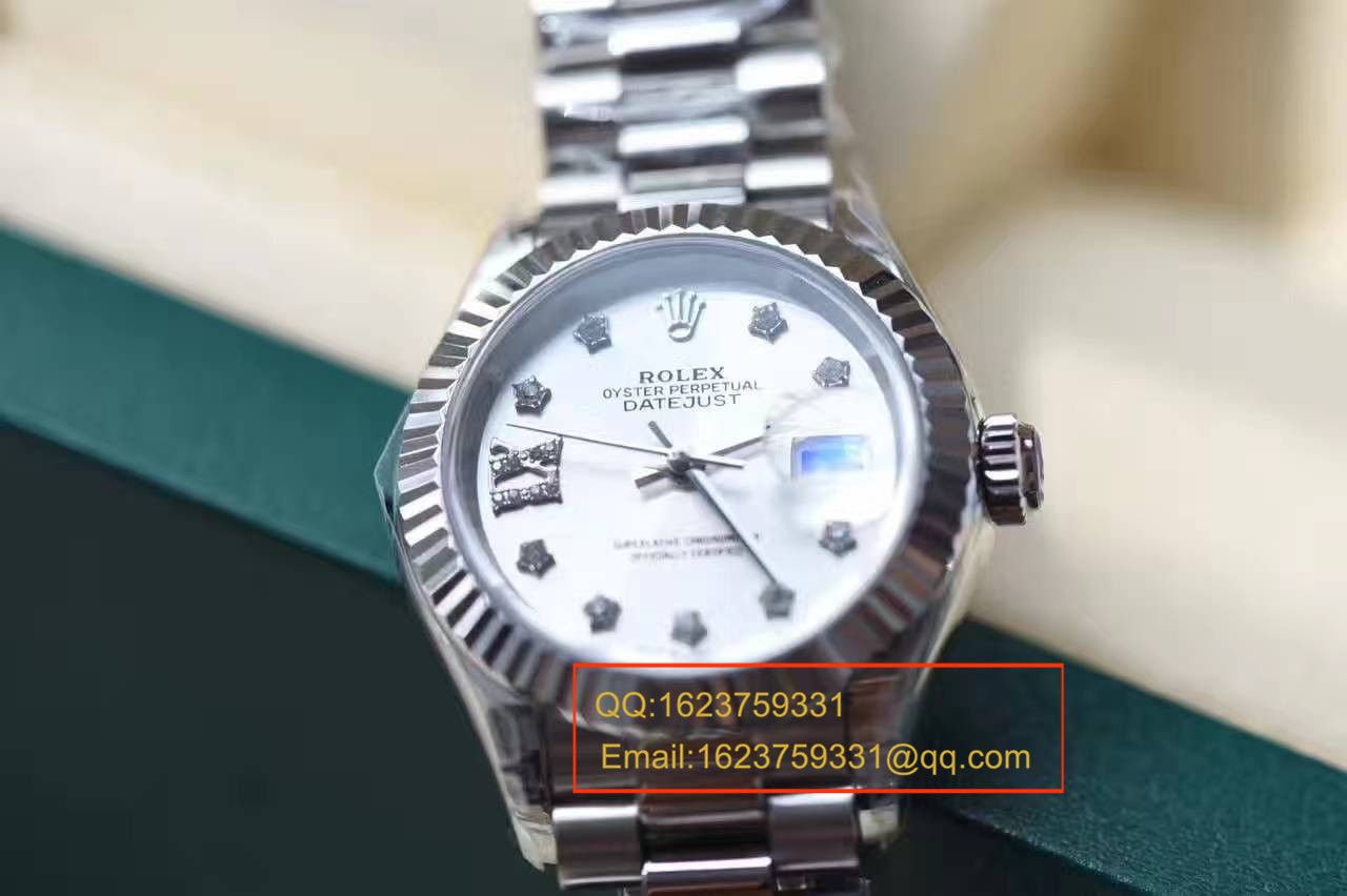 【台湾 Factory  Perfect  Replica Watches 】 Rolex 新型  Datejust 女装28mm精品女士机械 / RB0178