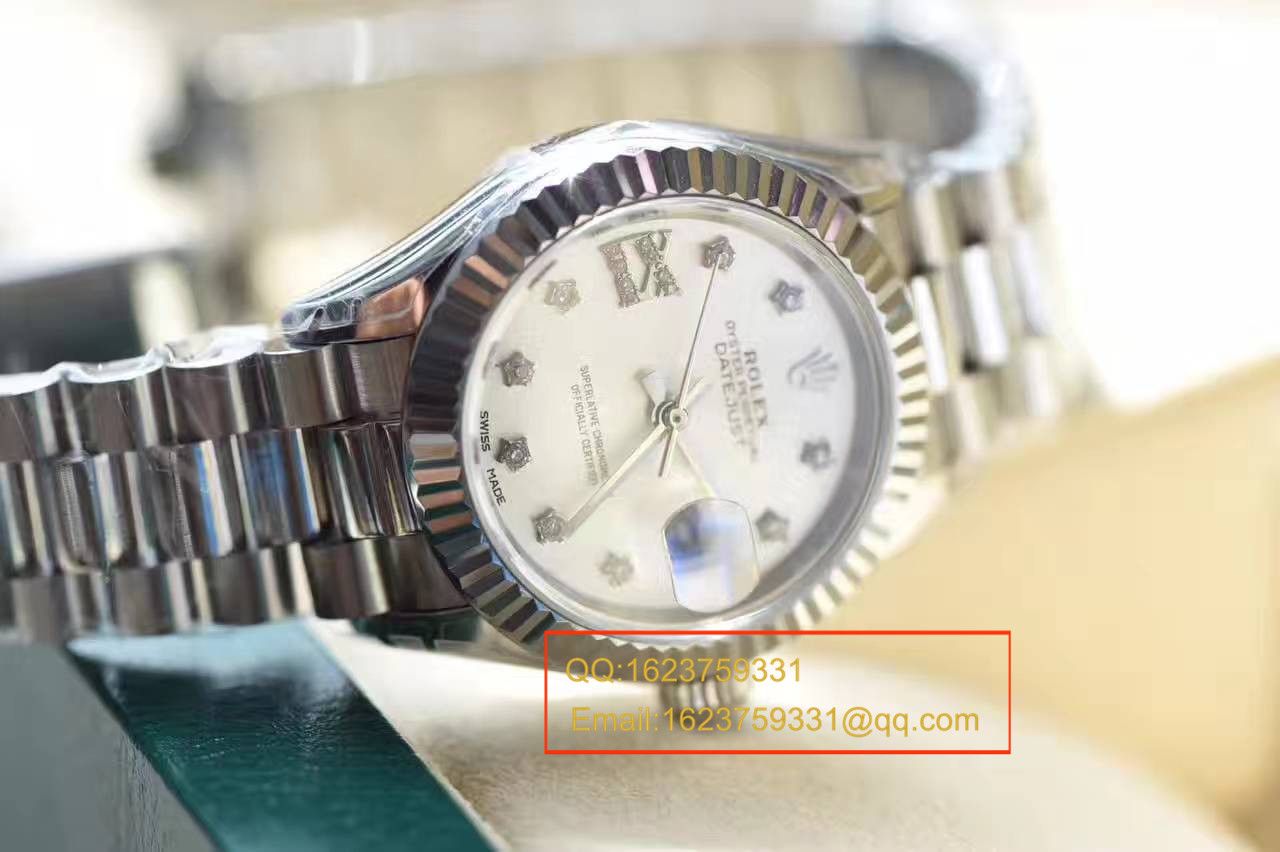【台湾 Factory  Perfect  Replica Watches 】 Rolex 新型  Datejust 女装28mm精品女士机械 / RB0178