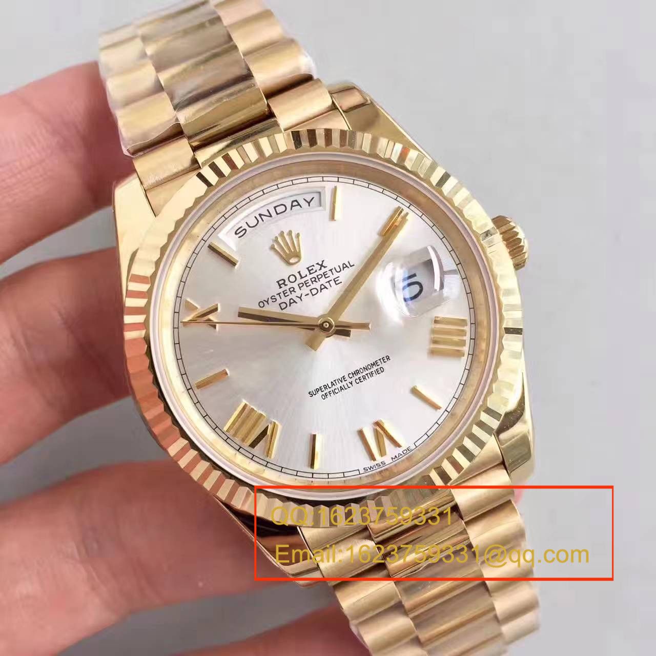 【N Factory  Perfect  High quality  Replica Watches 】 Rolex  Day-Date 型系列218238-83218 白盘 wrist watches  / RBE166