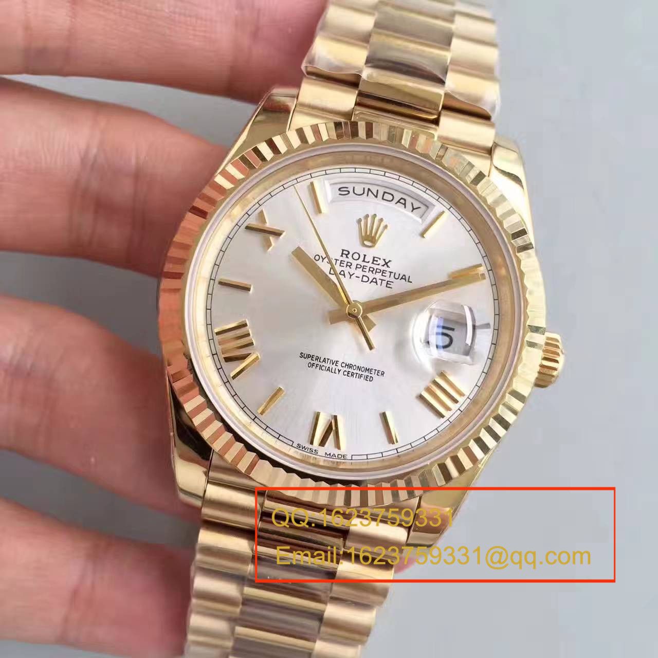 【N Factory  Perfect  High quality  Replica Watches 】 Rolex  Day-Date 型系列218238-83218 白盘 wrist watches  / RBE166