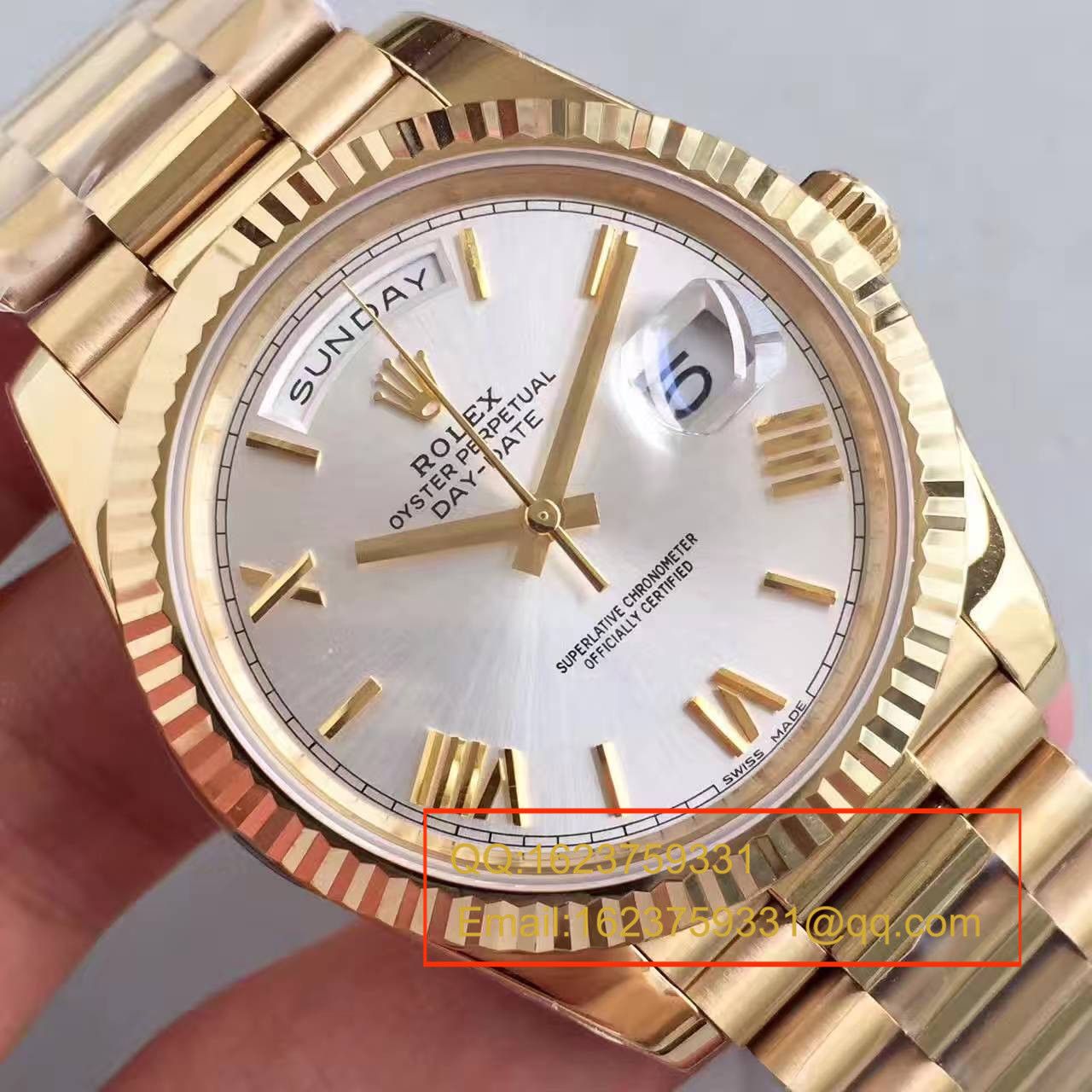 【N Factory  Perfect  High quality  Replica Watches 】 Rolex  Day-Date 型系列218238-83218 白盘 wrist watches  / RBE166