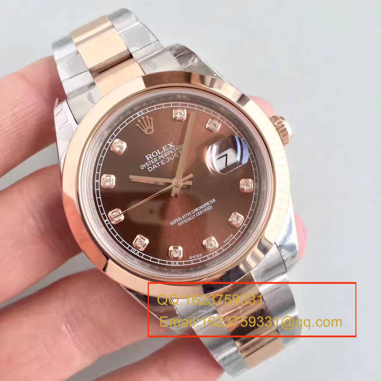 【NOOB Factory  Perfect  High quality  Replica Watches 】 Rolex   Datejust 系列126301巧克力色盘纪念型 watchband   wrist watches  / R162