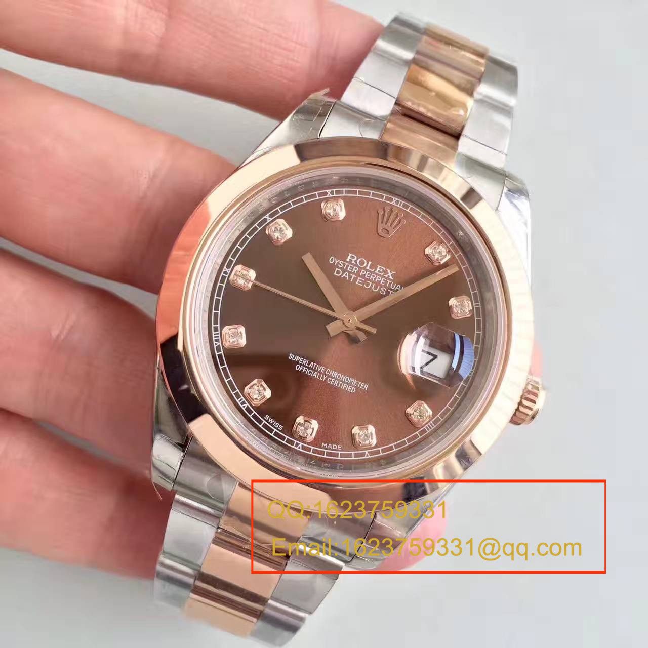 【NOOB Factory  Perfect  High quality  Replica Watches 】 Rolex   Datejust 系列126301巧克力色盘纪念型 watchband   wrist watches  / R162