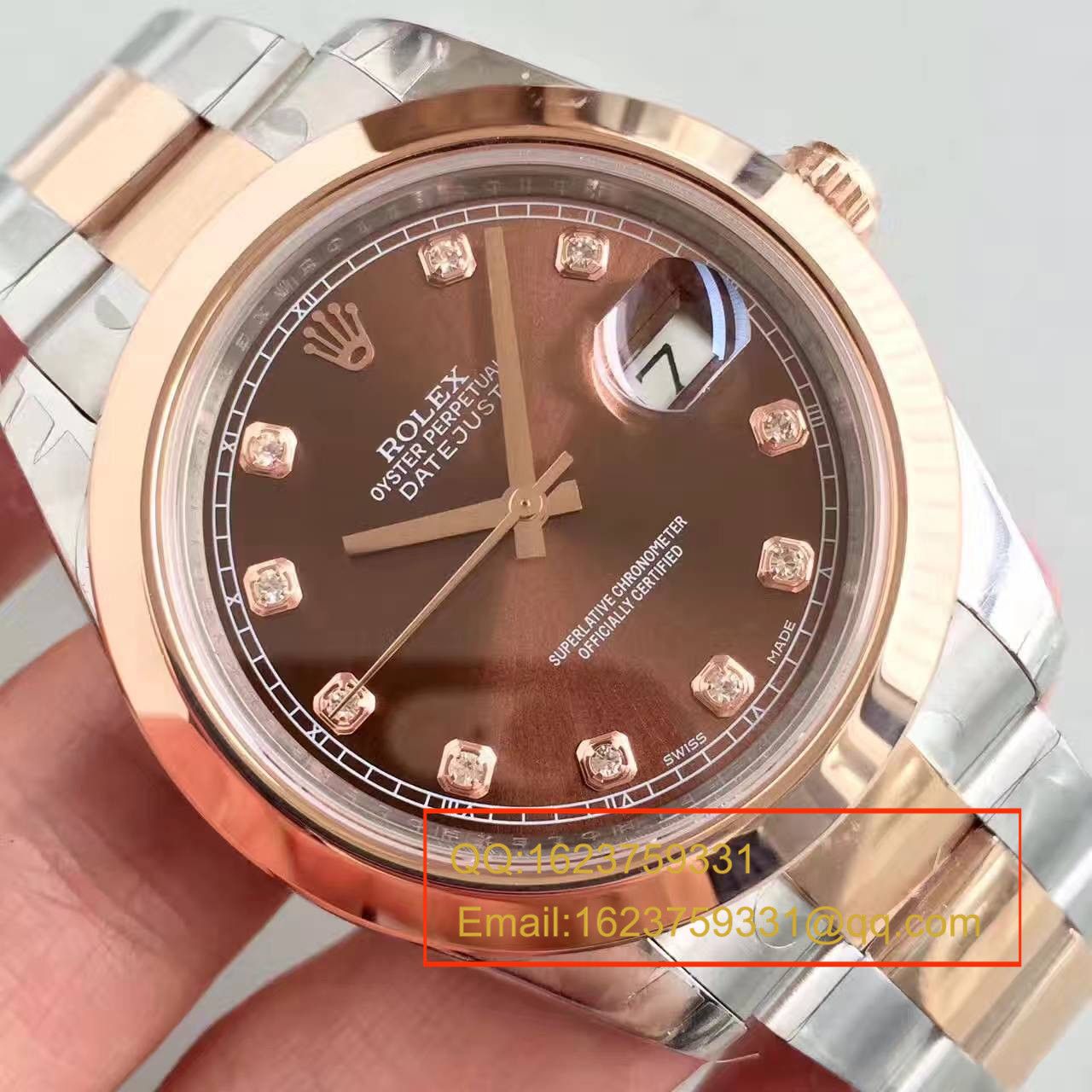 【NOOB Factory  Perfect  High quality  Replica Watches 】 Rolex   Datejust 系列126301巧克力色盘纪念型 watchband   wrist watches  / R162