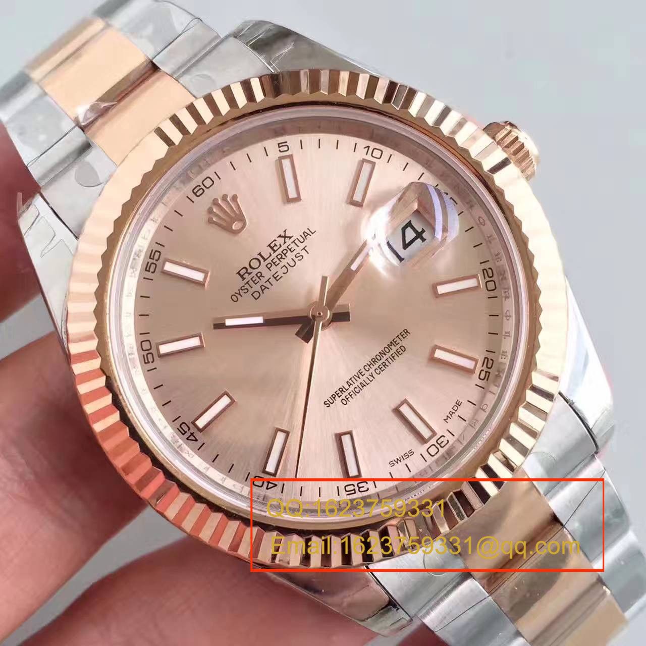 【NOOB Factory  Perfect  Knockoff  Watches 】 Rolex   Datejust 系列126331粉盘纪念型 watchband   wrist watches  / R163