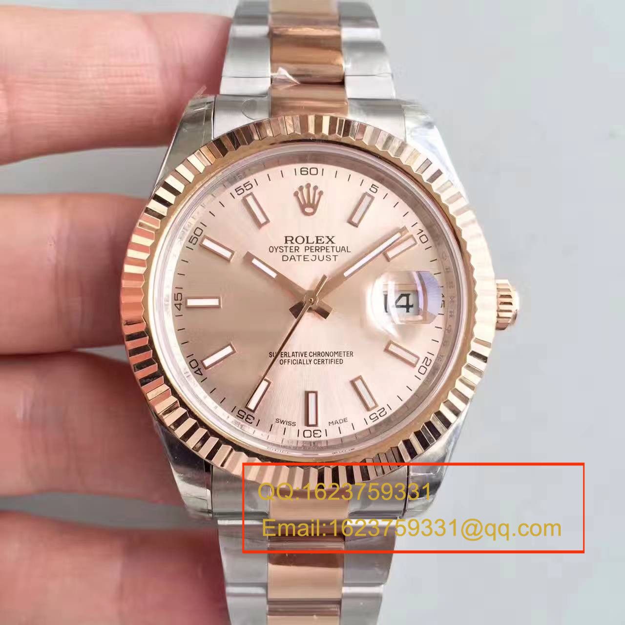 【NOOB Factory  Perfect  Knockoff  Watches 】 Rolex   Datejust 系列126331粉盘纪念型 watchband   wrist watches  / R163