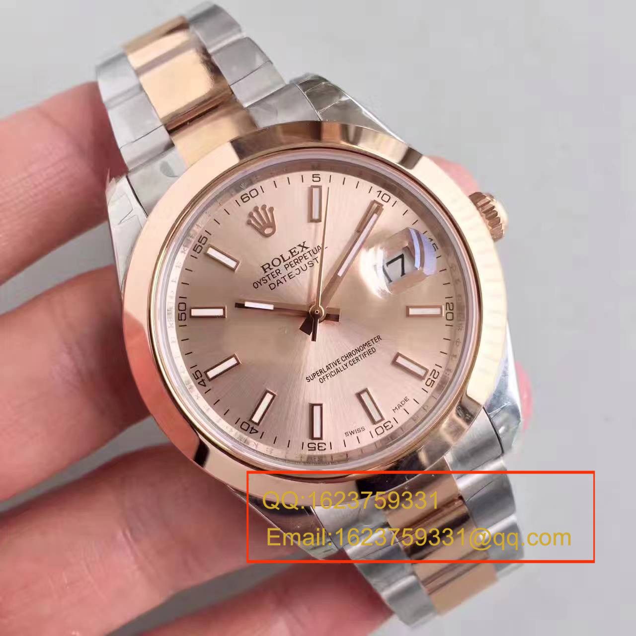 【NOOB Factory  Perfect  Knockoff  Watches 】 Rolex   Datejust 系列126331粉盘纪念型 watchband   wrist watches  / R163