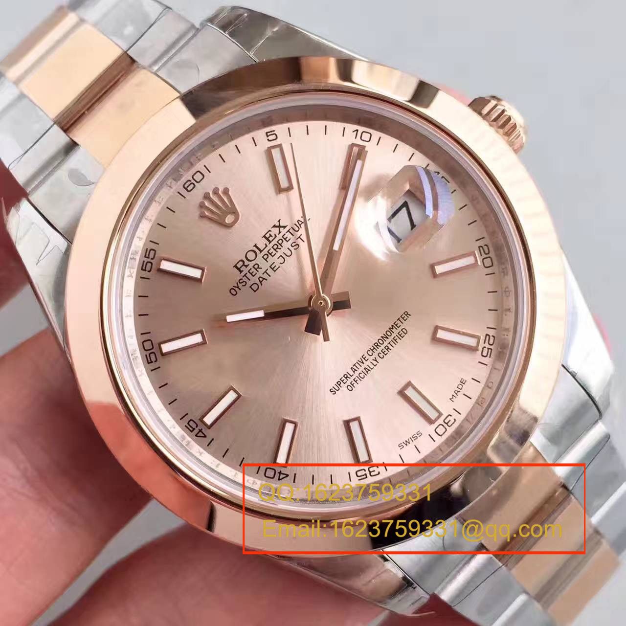 【NOOB Factory  Perfect  Knockoff  Watches 】 Rolex   Datejust 系列126331粉盘纪念型 watchband   wrist watches  / R163