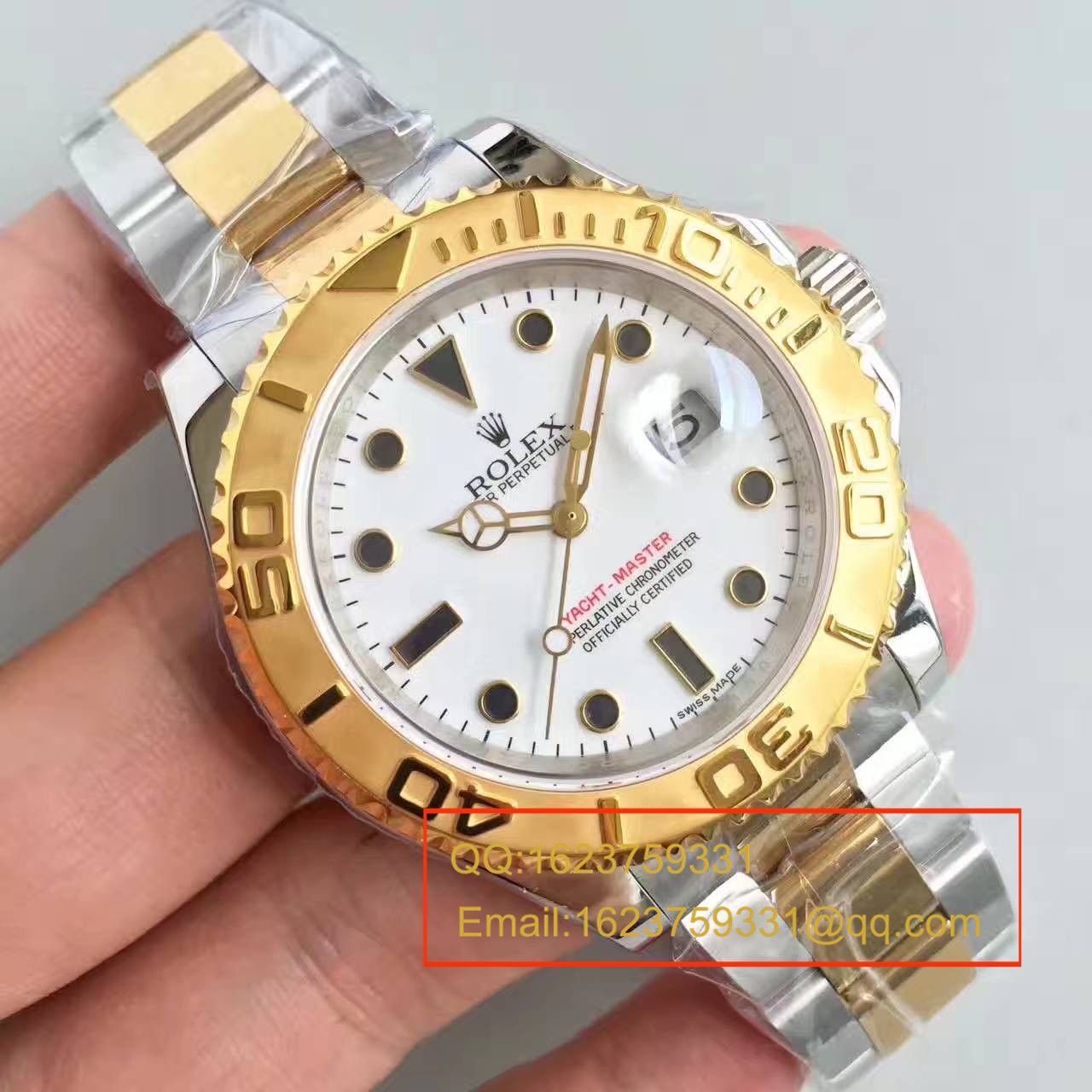 【JF Factory  Perfect  High quality  Replica Copy  Watches 】 Rolex  Yacht-Master 系列16623-78763白盘男士机械 wrist watches  / R097