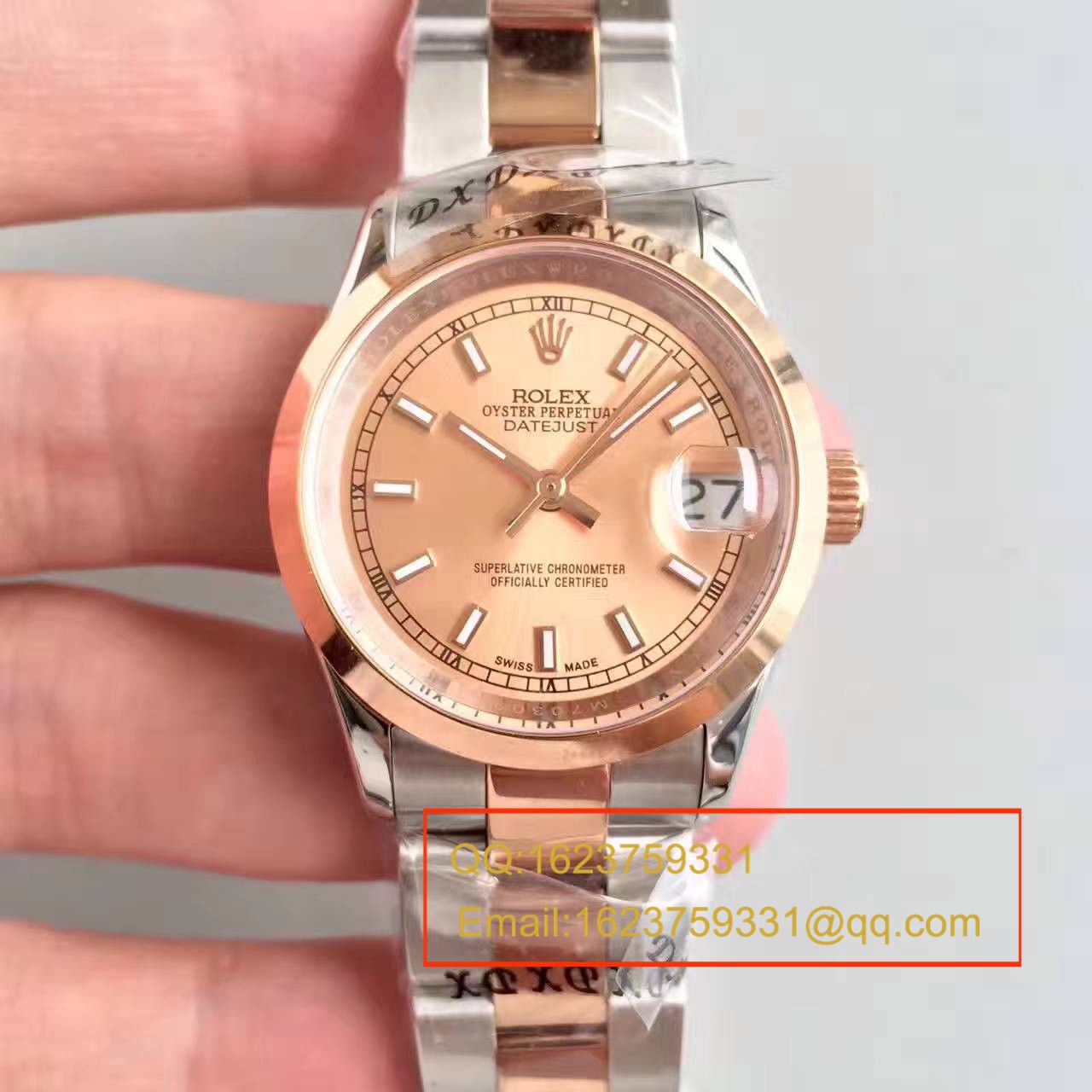 【台湾 Factory  High quality  Knockoff  Watches 】 Rolex  女装  Datejust 31系列178243-72163 wrist watches   / RAG025